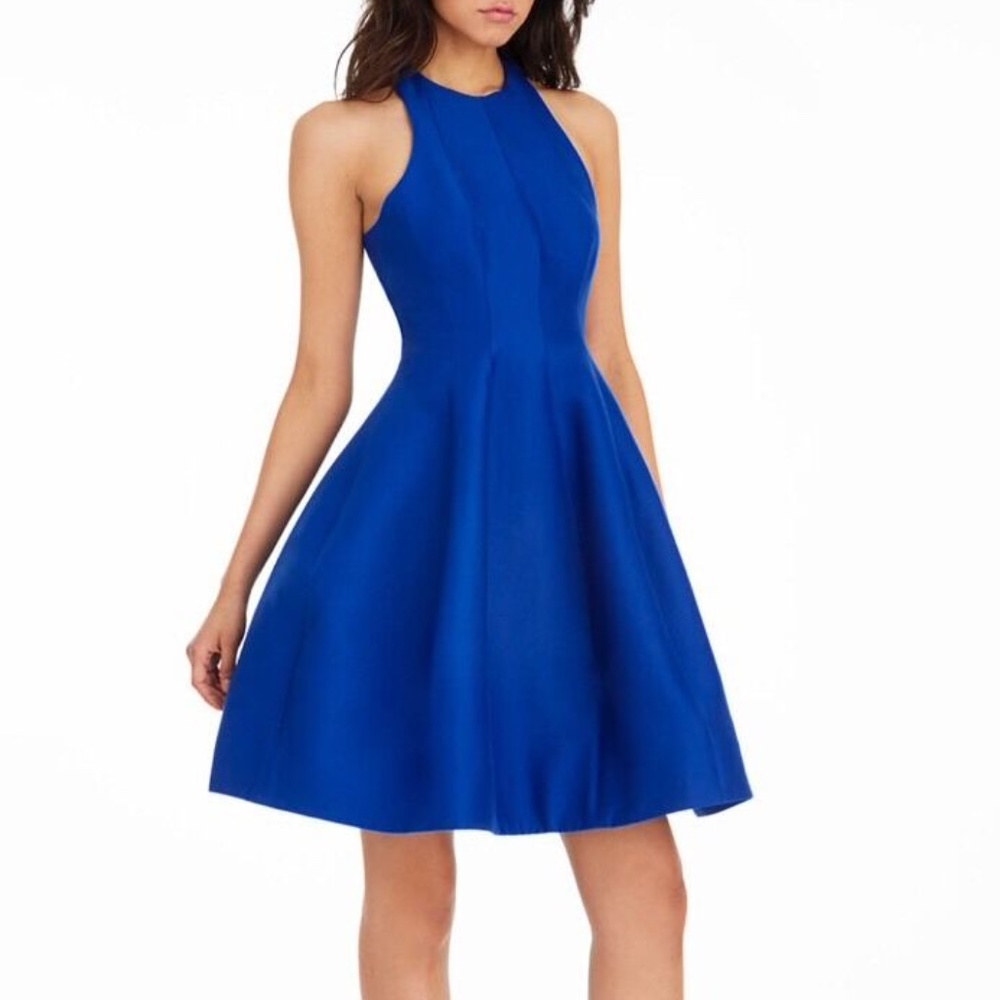 Halston Heritage Cobalt Royal Blue Belle Dress - NWT Size 2